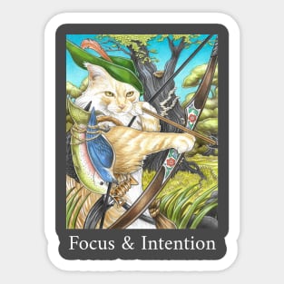 Can Hunter - Focus And Intention - White Lettering Version Sticker